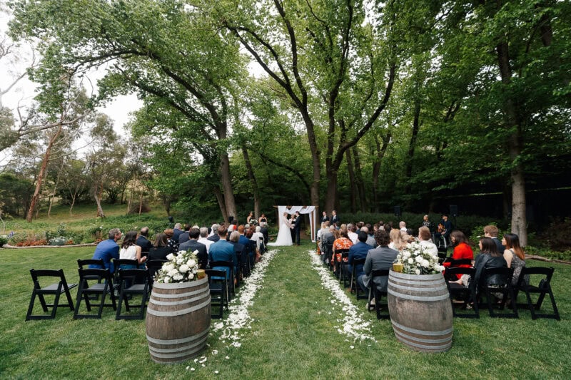 Adelaide Hills Inglewood Wedding Ceremony Summer