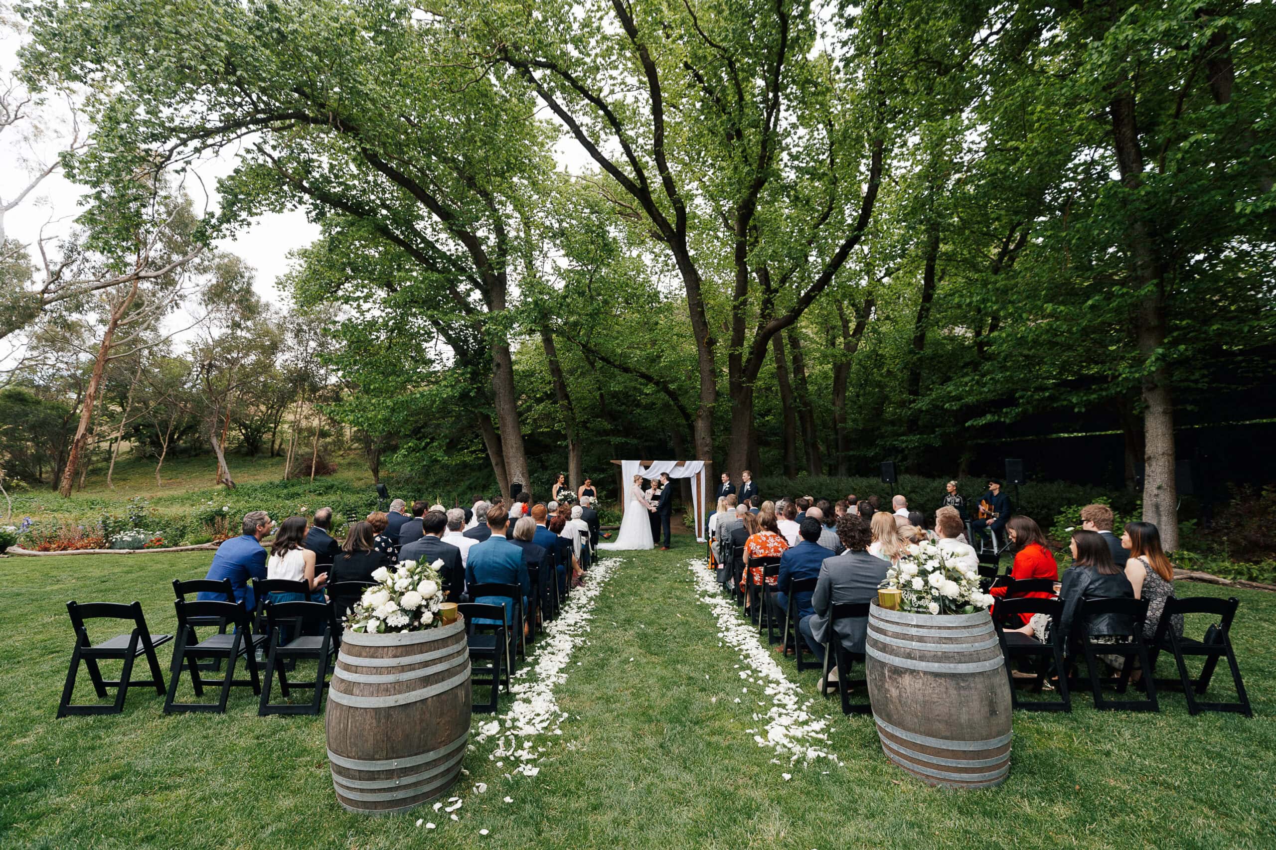 Adelaide Hills Inglewood Wedding Ceremony Summer