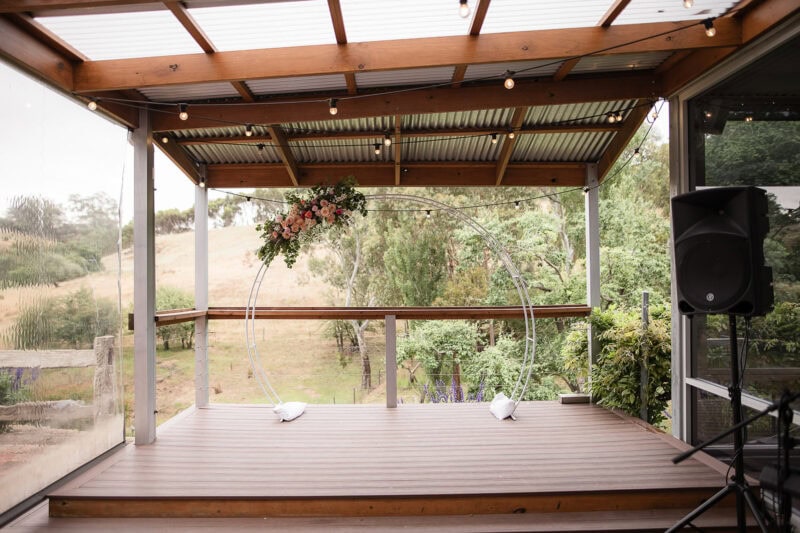 adelaide hills wedding venue inglewood wet weather